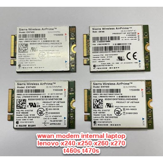 wwan modem internal laptop lenovo x240 x250 x260 x270 t460s t470s