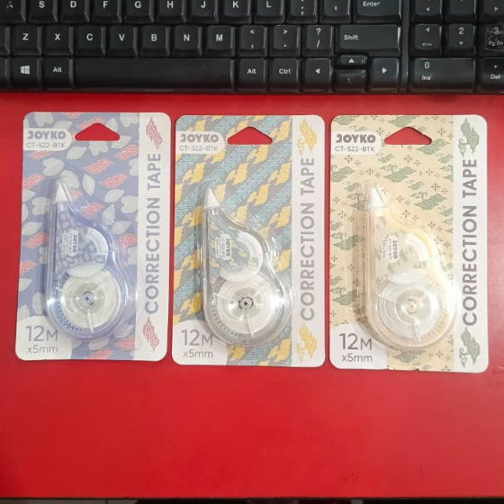 

JOYKO CORRECTION TAPE BATIK CT-522-BTK | PITA KOREKSI JOYKO 12M