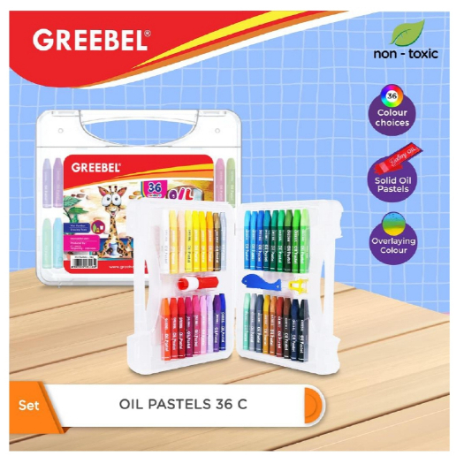 

GREEBEL Crayon 36 / Kids Oil Pastel / Crayon Set 36 Warna