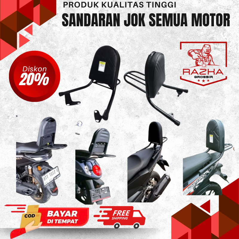Sandaran Jok Motor All / Sandaran Jok Belakang Semua Jenis Motor Lengkap