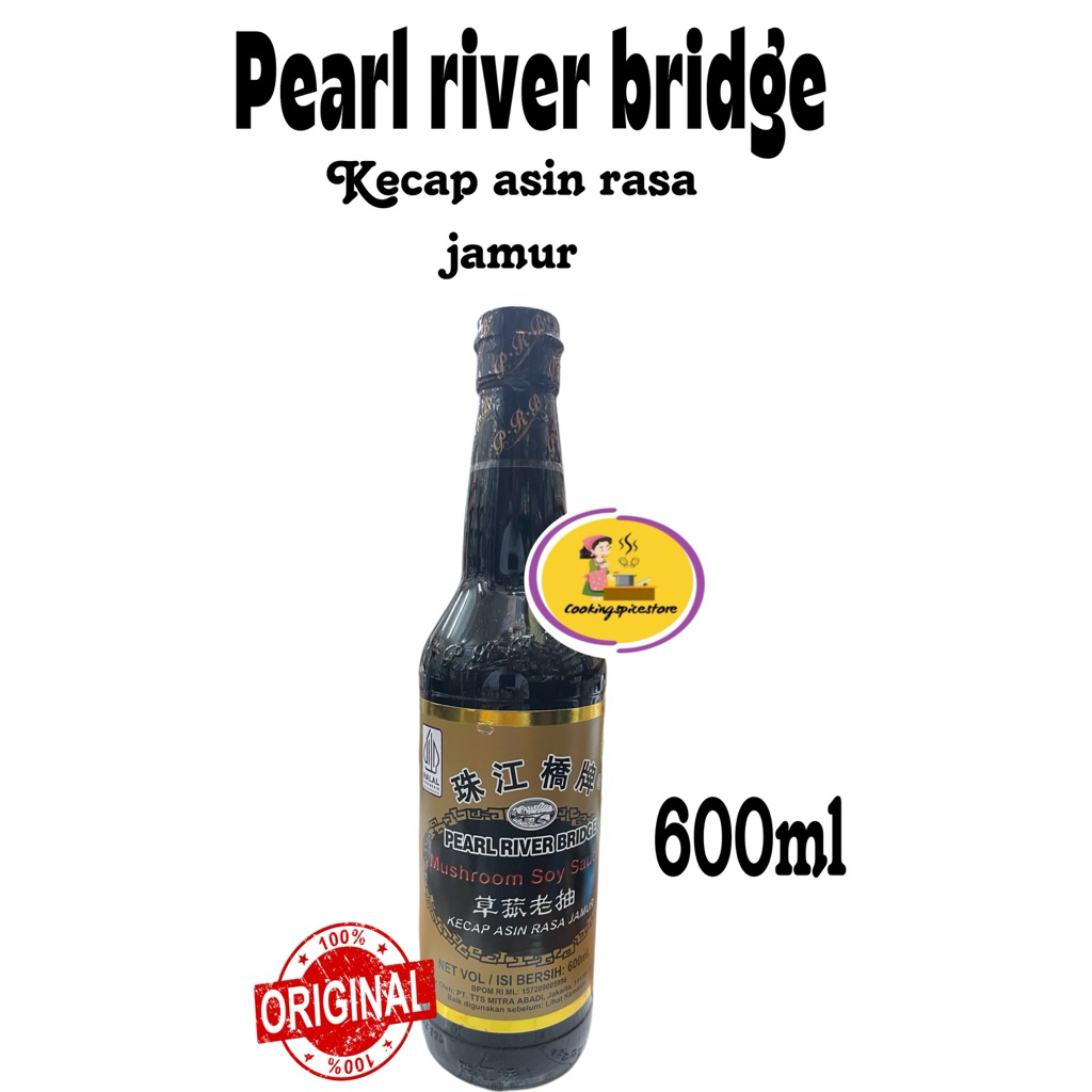 

Pearl River Bridge Kecap Asin Jamur 600ml – Mushroom Soy Sauce Original Import Rasa Gurih