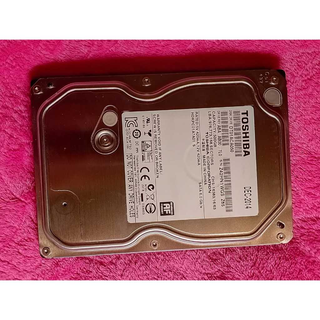 Hardisk HDD TOSHIBA 500gb Internal PC