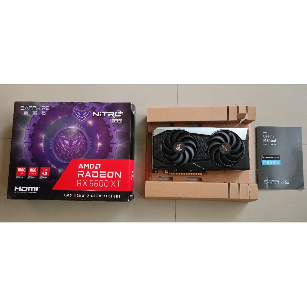 SAPPHIRE NITRO RX 6600 XT SEGEL KINCLONG