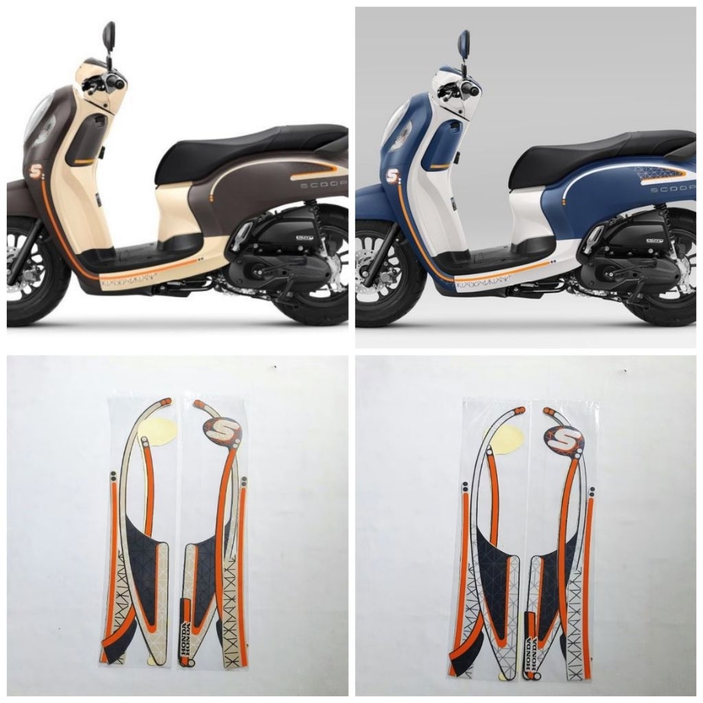 Stiker Striping Lis Body Motor Scoopy Fashion 2023 Standar