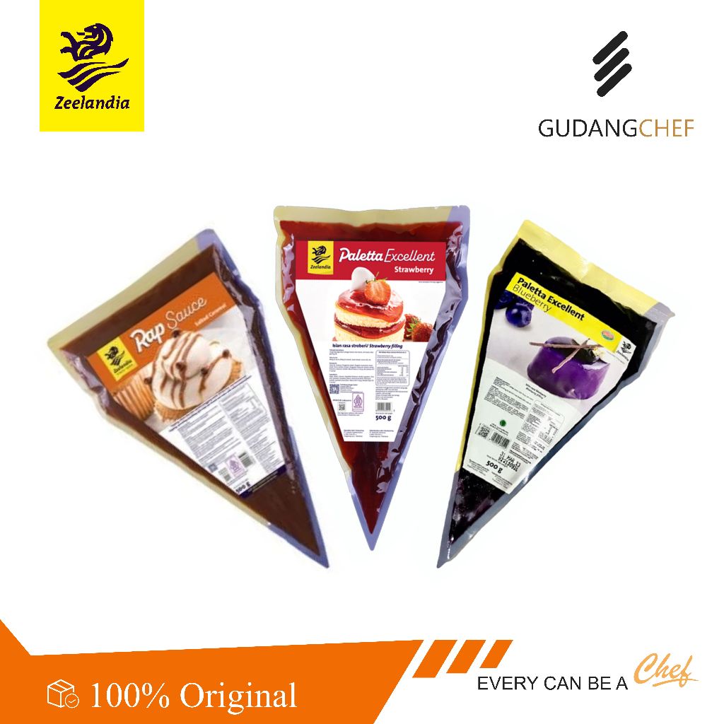 

men Zeelandia Paletta Excellent Strawberry & Blueberry Repack RAP Sauce Salted Caramel - Premium