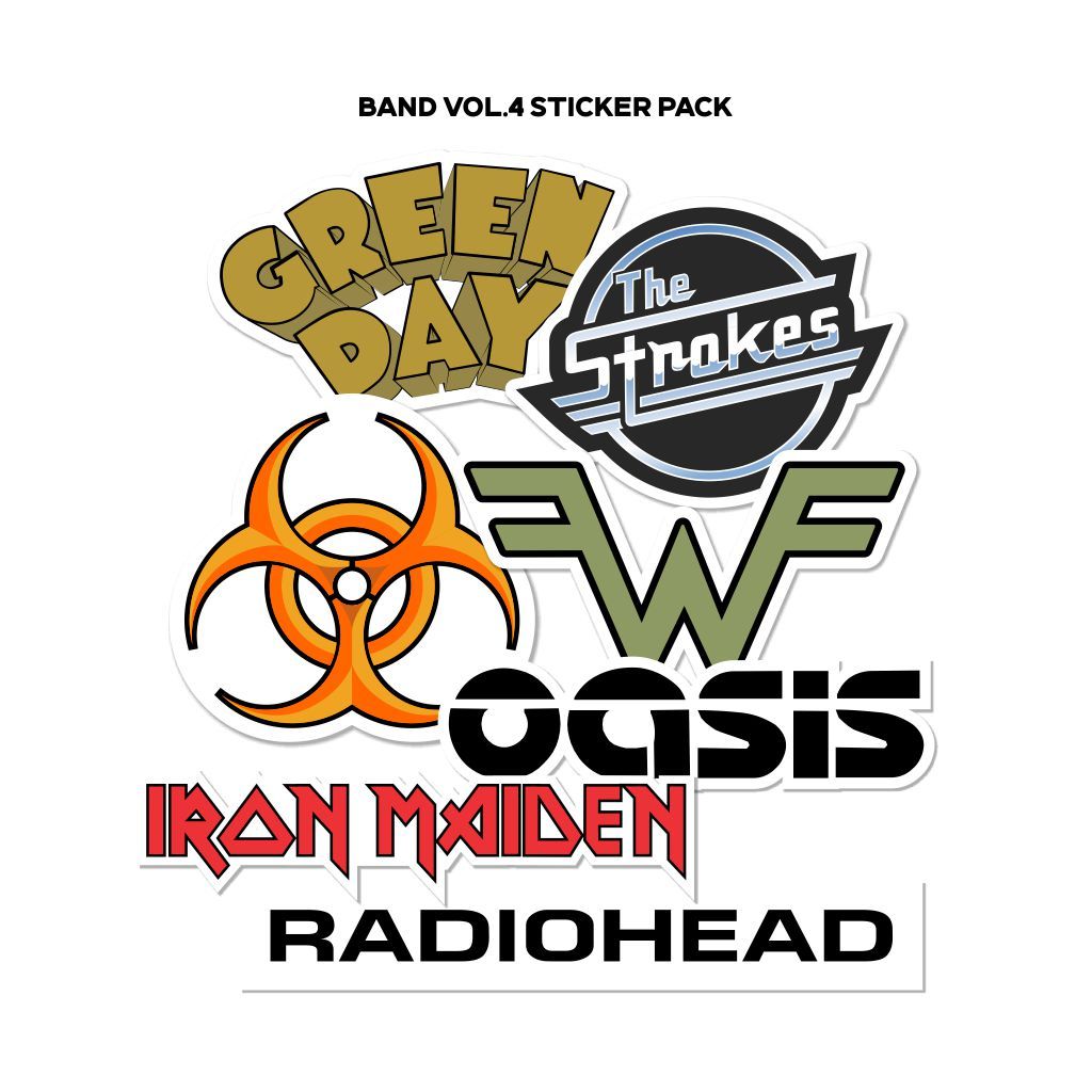 

STICKER IRON MAIDEN STIKER PACK BAND LAMINASI GLOSSY ANTI GORES ANTI AIR STIKER HELM LAPTOP