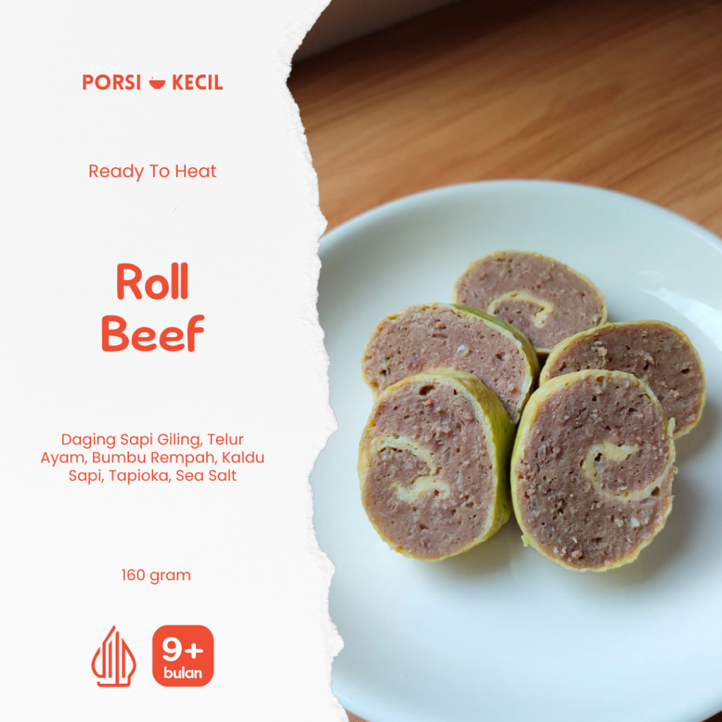 

Roll Beef - Homemade Frozen Tinggi Protein - Tanpa MSG & Pengawet