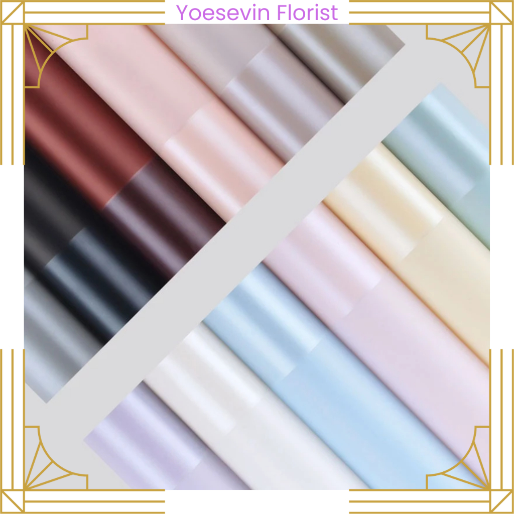 

KB27 Cellophane Flower Wrapping Big Line Color Kertas Buket Bunga Waterproof Ecer