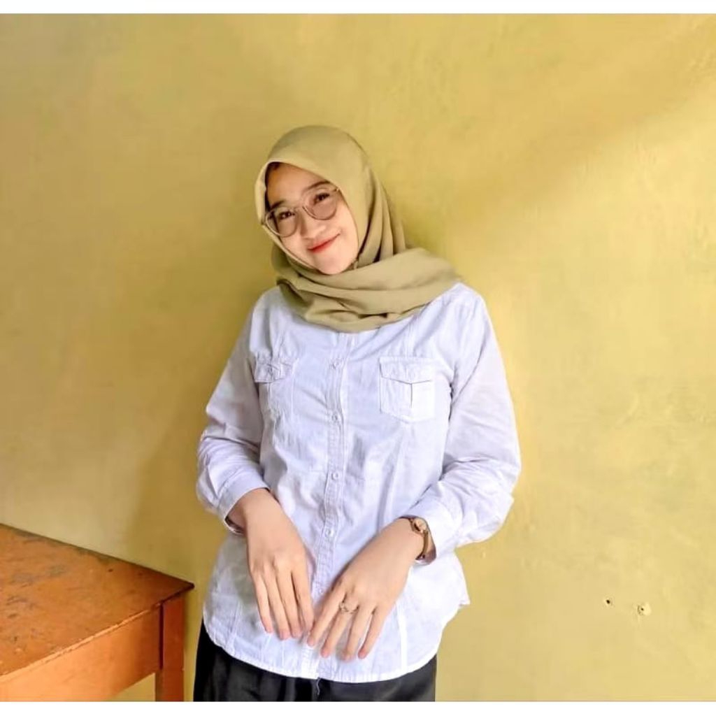 JILBAB ALMAHIRA WARNA KHAKI MUDA ASN TERBARU
