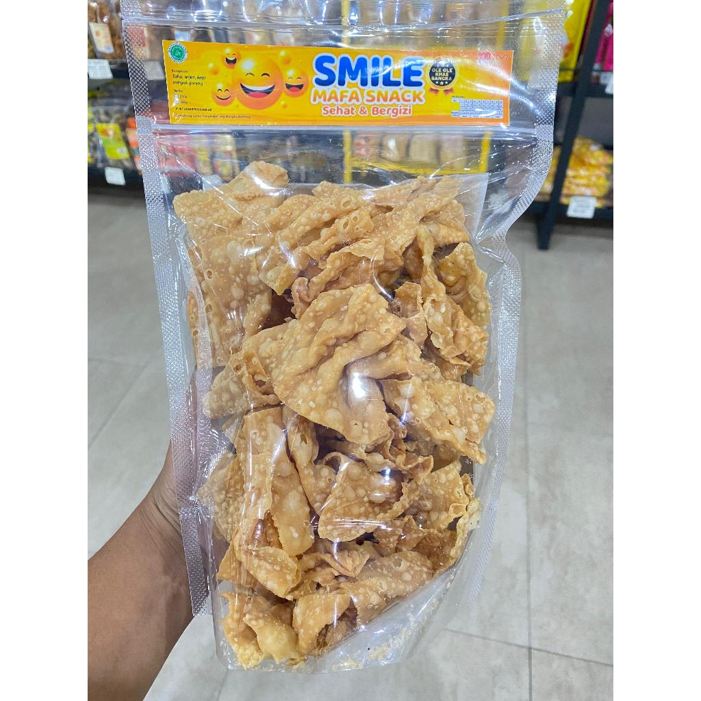 

MAFA/KERIPIK TAHU MERK SMILE 250 GRAM