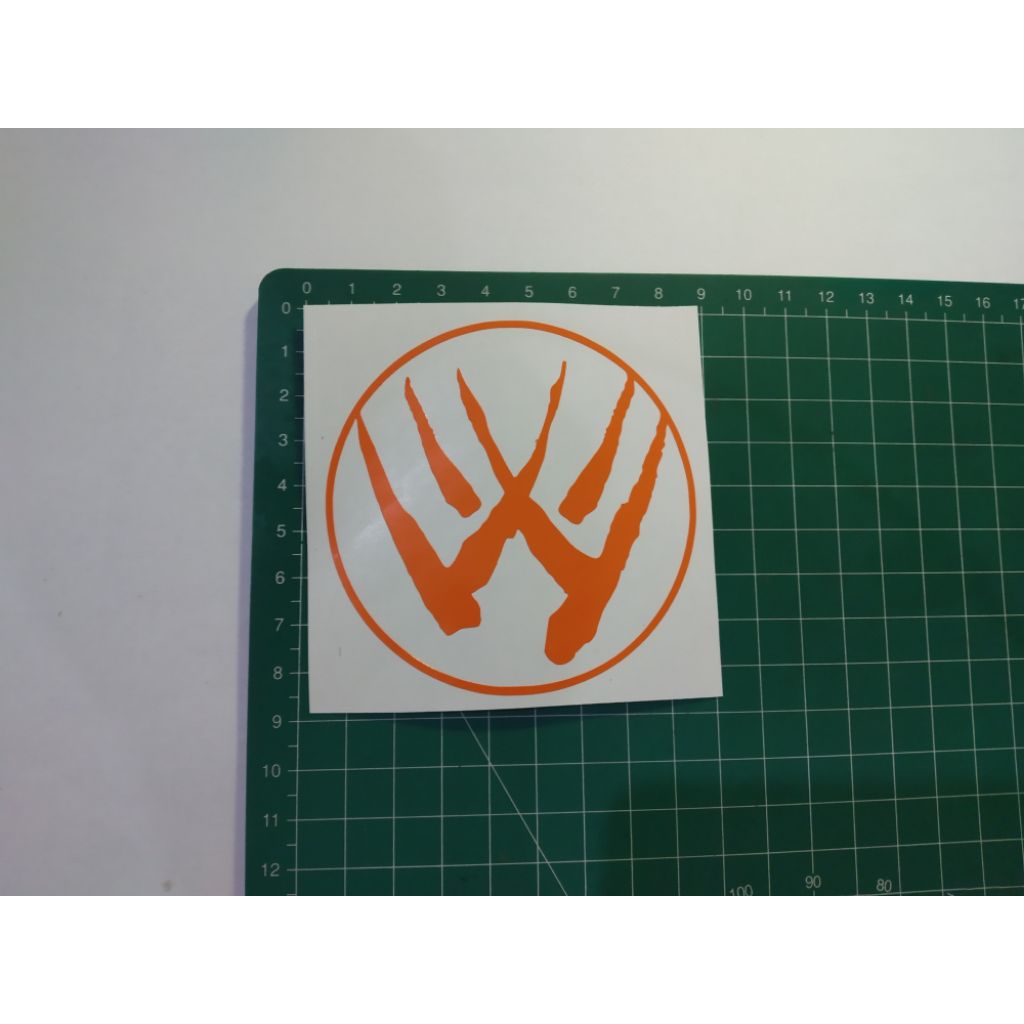 

stiker cutting wolverine