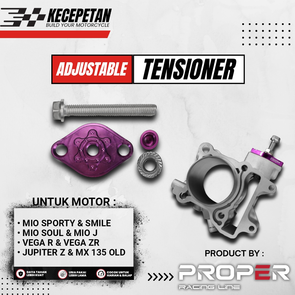 PROPER RACING LINE ADJUSTABLE TENSIONER MIO SPORTY MIO SOUL MIO J VEGA R JUPITER Z JUPITER MX 135 OL