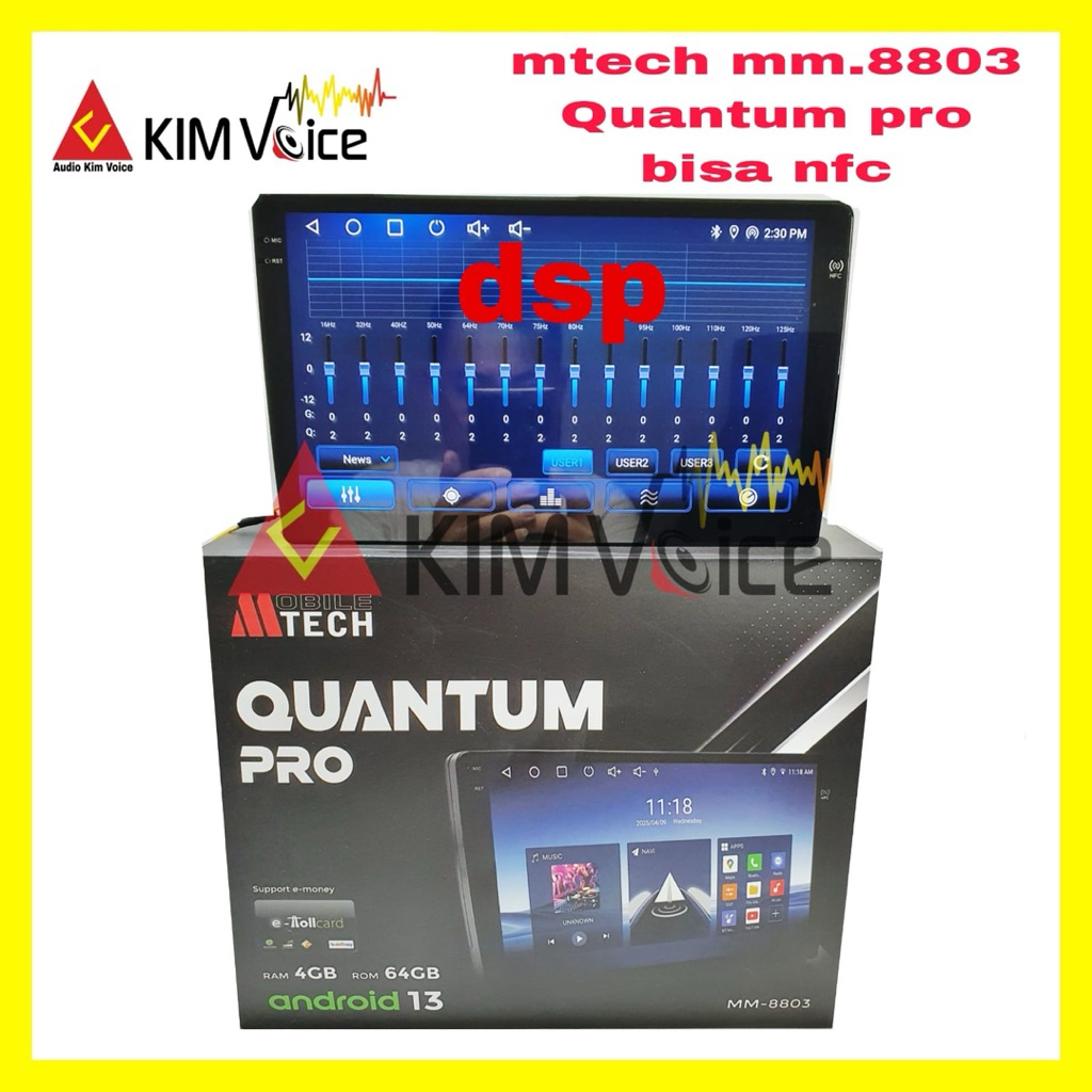 Head Unit Android Mtech MM-8803 QUANTUM PRO RAM 4GB/64GB