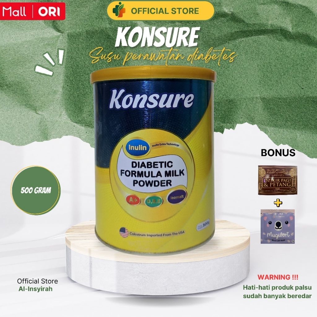 

SUSU KONSURE DIABETES susu untuk menjaga gula darah agar tetap stabil sudah BPOM dan Halal isi 500 gram perkaleng konsumsi 3x sehari