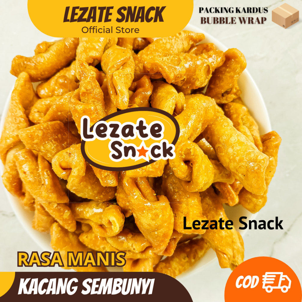 

Kacang Sembunyi Manis 1KG Renyah Enak Kiloan Murah / Kacang Umpet / Kacang Tanah Pedas Manis Lezate Snack WAP SHOP