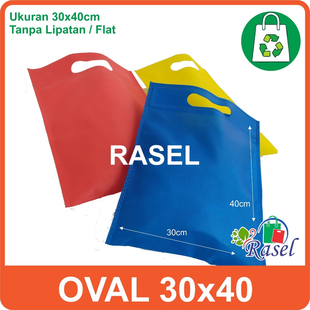 

OVAL 30x40 cm spunbond goodie bag