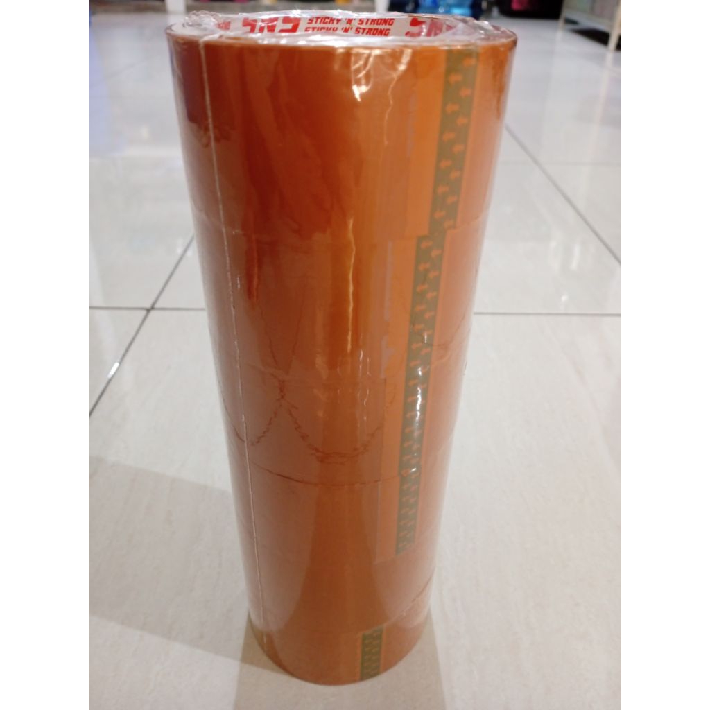 

Lakban Coklat 72 yard, 45mm x 45 mic (harga per satu gulung kecil)