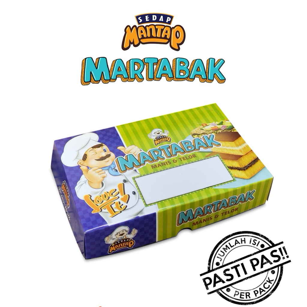 

DUS MARTABAK SEDAP MANTAP 21x13.5 | Dus HANSEL | BOX MARTABAK