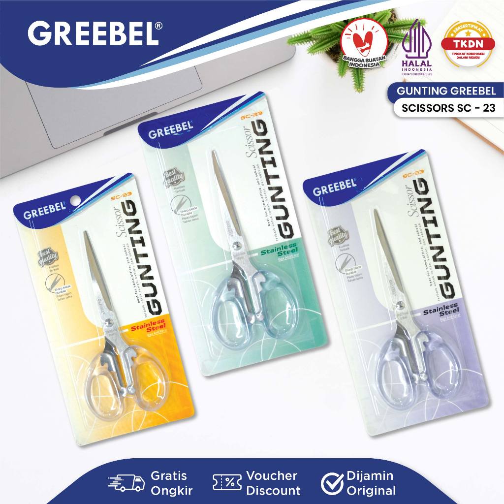 

GREEBEL Gunting (GUNTING (SC-23) / Gunting Kertas / Gunting Sekolah