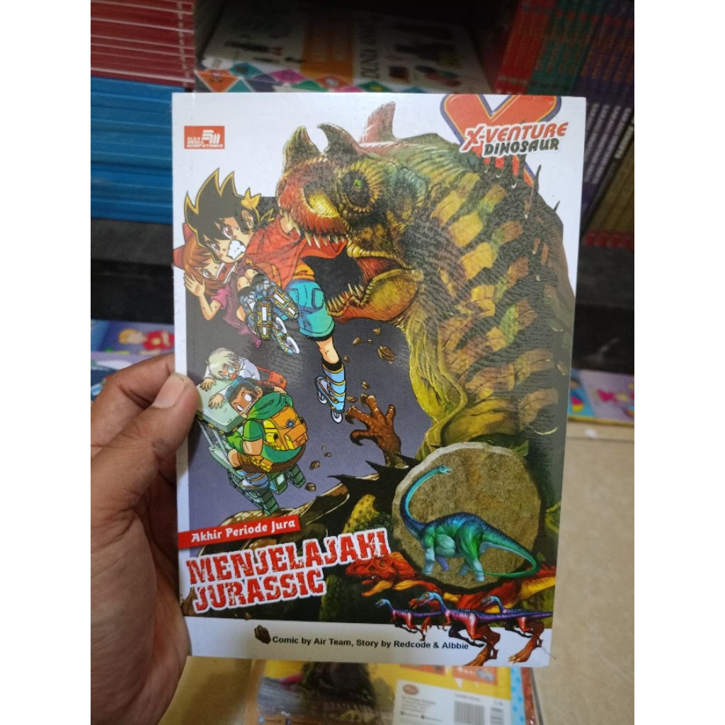 BUKU KOMIK X-VENTURE DINOSAUR MENJELAJAHI JURASSIC - Buku anak promo