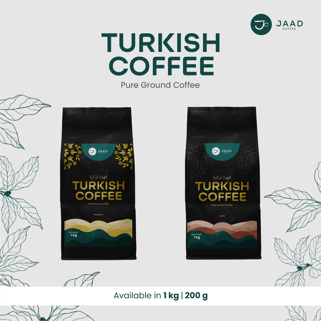 

Turkish Coffee Gold 70% Robusta 30% Arabica – Kopi Bubuk Halus Premium Khas Turki
