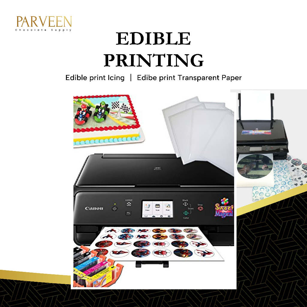 

PARVEEN-Cetak Kertas Edible Foto / Logo Khusus Coklat dan Kue Icing Paper | Kertas Gula Kertas Coklat Edible Paper