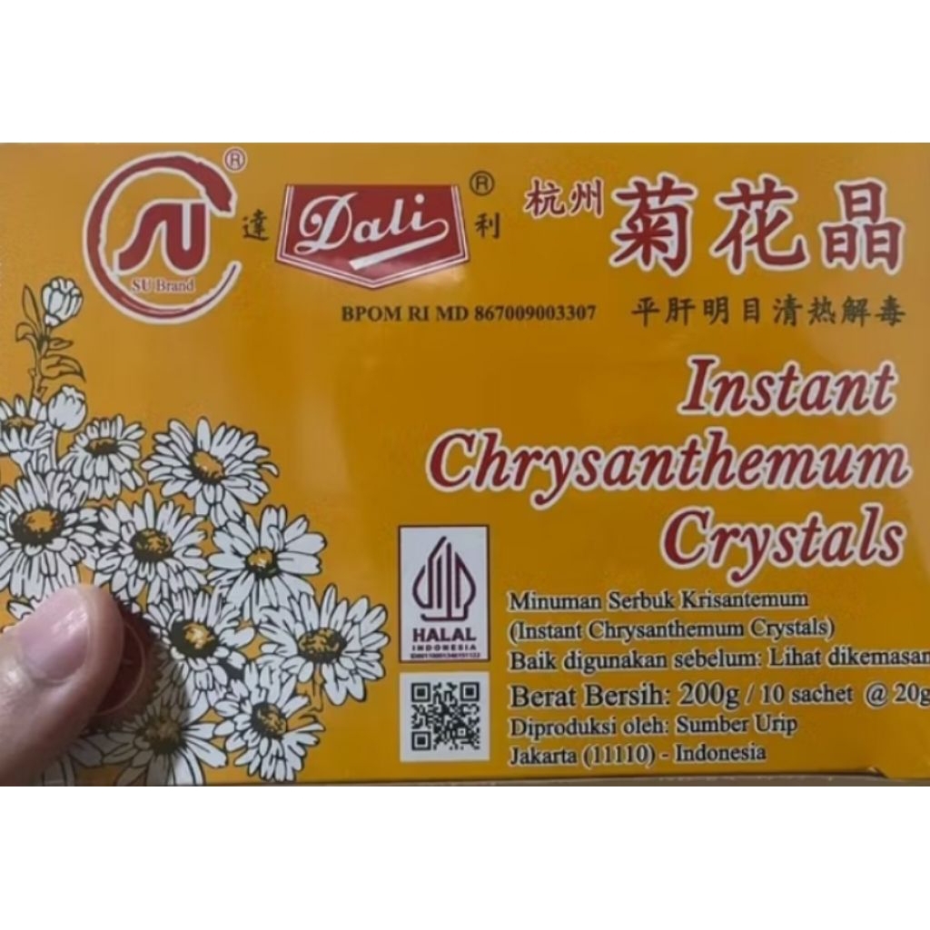 

su dali chrysanthemum tea ori crystal / teh bunga / teh kembang chrysant pencegah panas dalam label halal