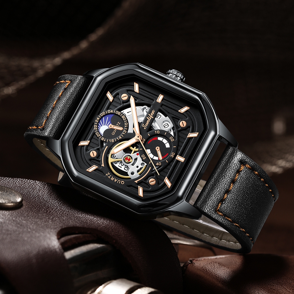 Jam Tangan Pria Keren Fashion Rekomended Simple Kece Cowok Premium Analog Waterproof Murah Berkualit