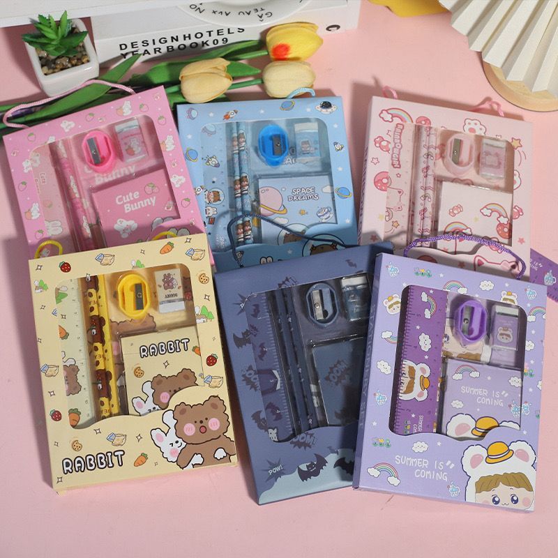 

Stationary Set Pensil Eraser dan Ruler Karakter Kartun Lucu 6 in 1 - Molly Dolly's