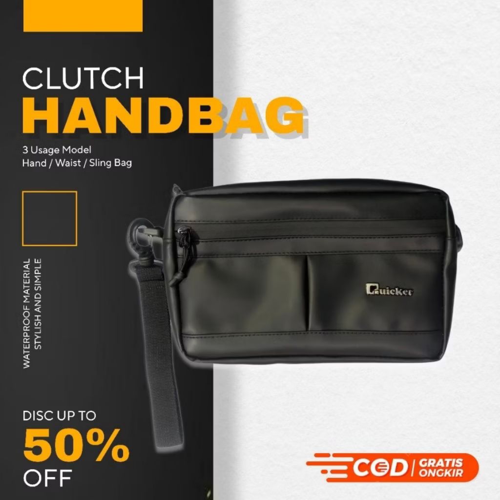 Handbag Pria/wanita Quicker – Simple, Elegan, dan Muat Banyak