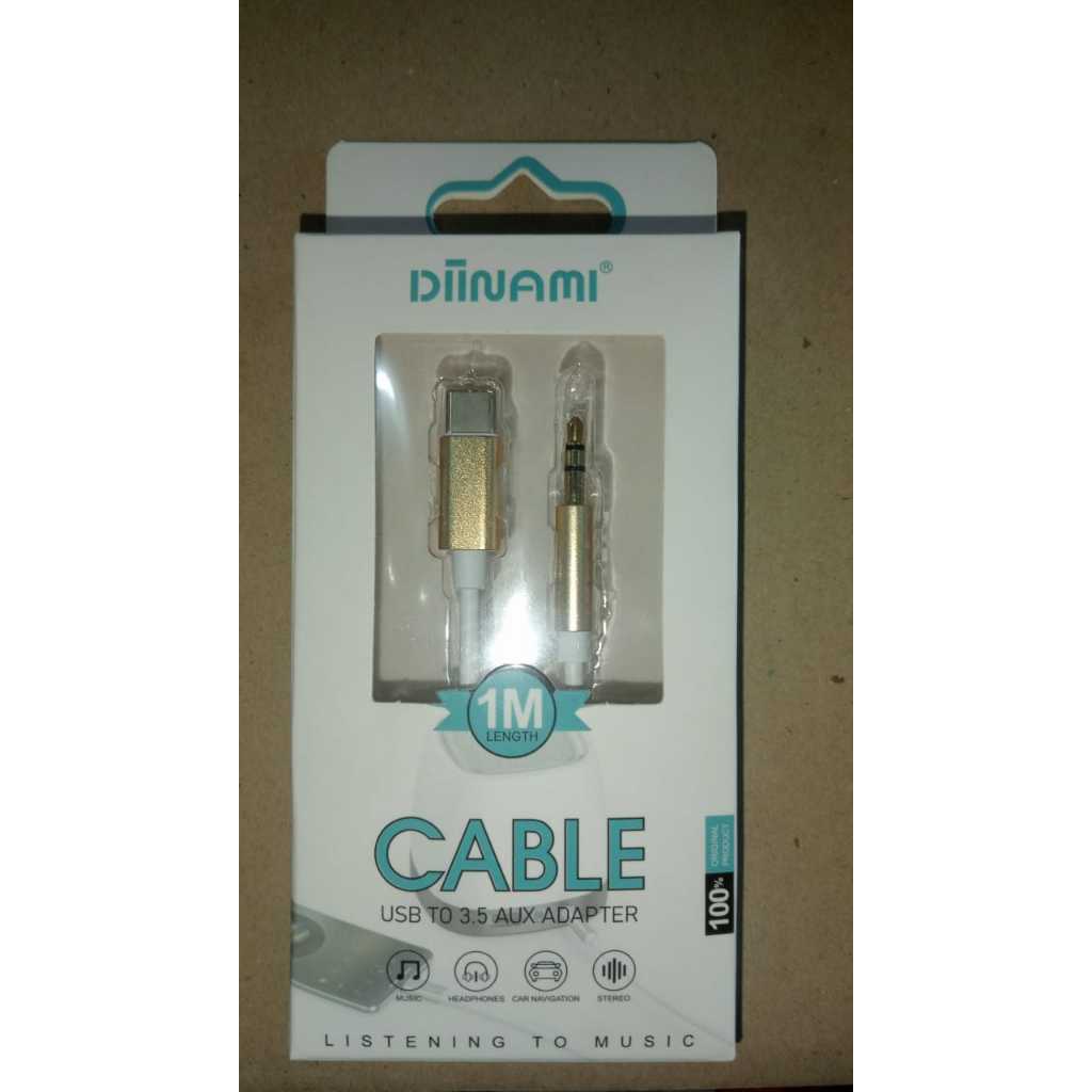 KABEL DIINAMI USB TO 3.5 AUX ADAPTER
