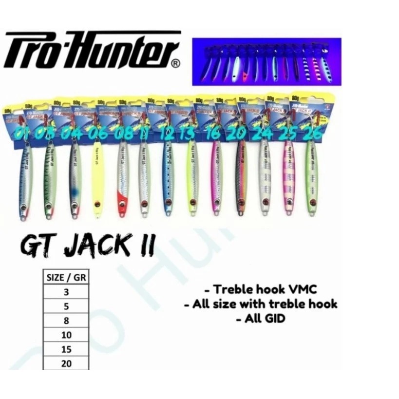 Umpan Pancing Metal Jig Pro Hunter GT Jack II Jig