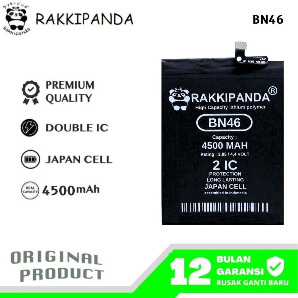 RakkiPanda - BN46 Redmi 7 / Redmi Note 8 Batre Batrai Baterai