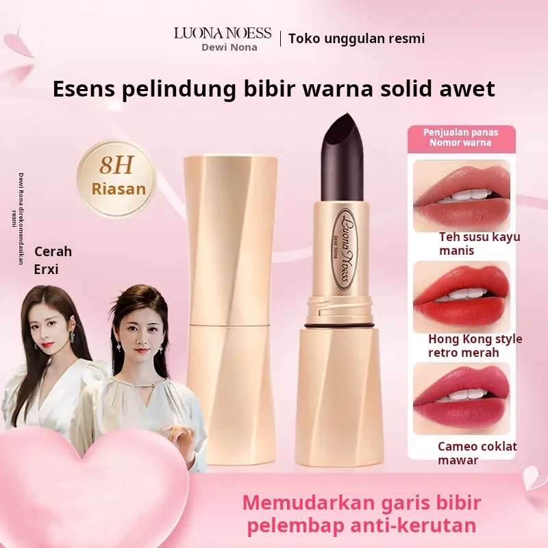 Lipstik Hitam Magis Tahan 12 Jam : Pelembab Bibir & Ratakan Kerutan