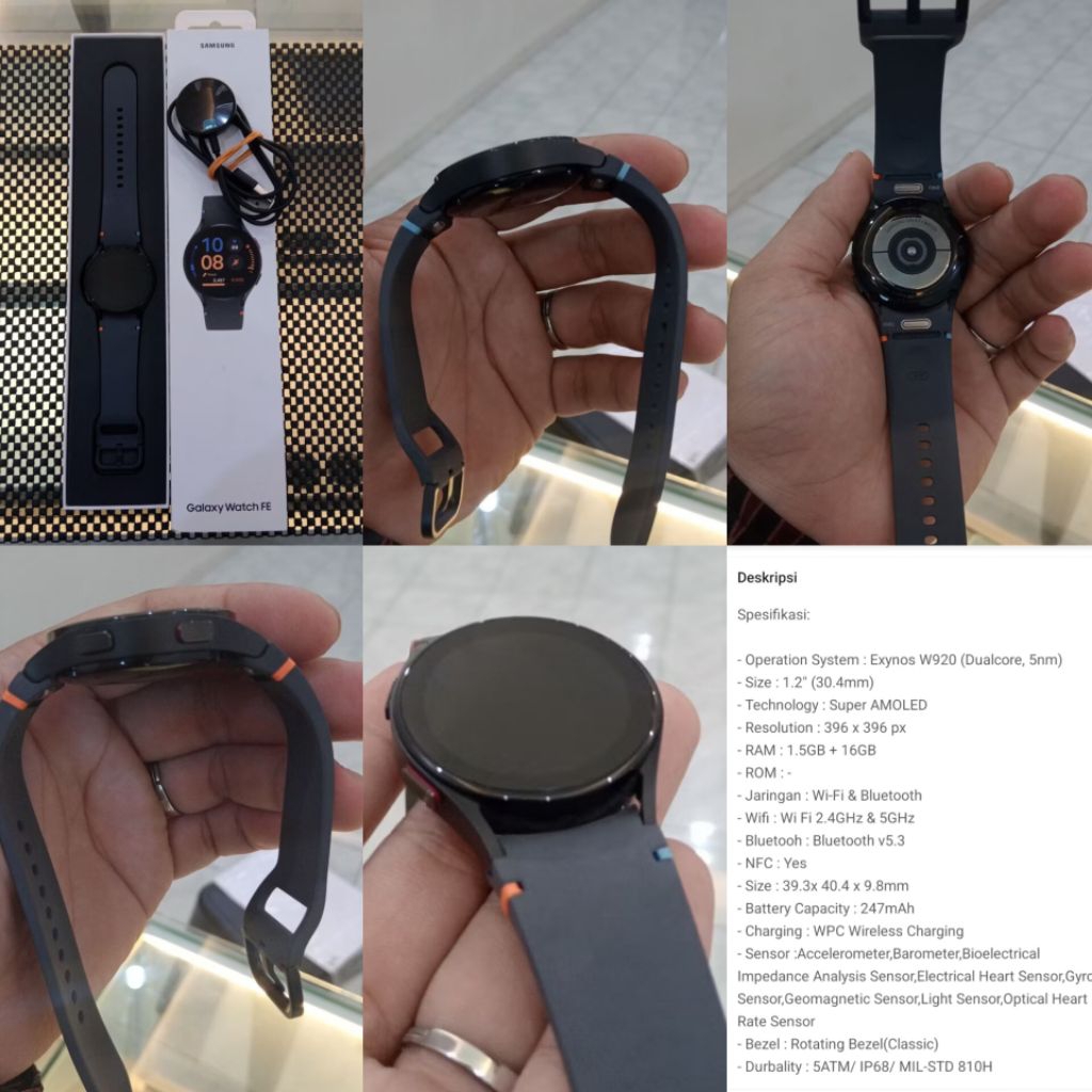Jam Original Segel Baru Samsung Galaxy Watch FE