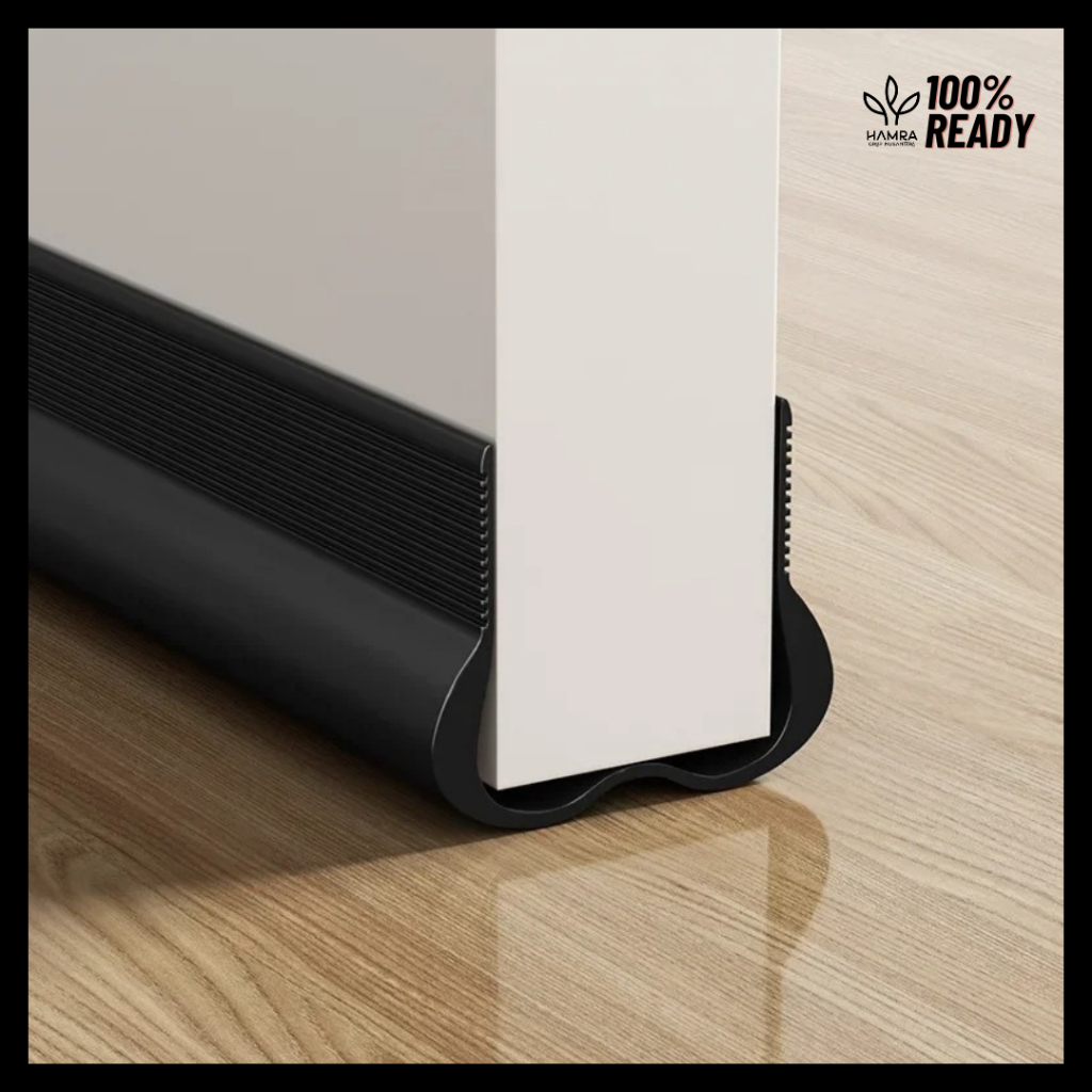 Penahan Pintu Penutup Celah Bawah Pintu Black / Silikon Penutup Celah Bawah Pintu / Silikon Anti Air