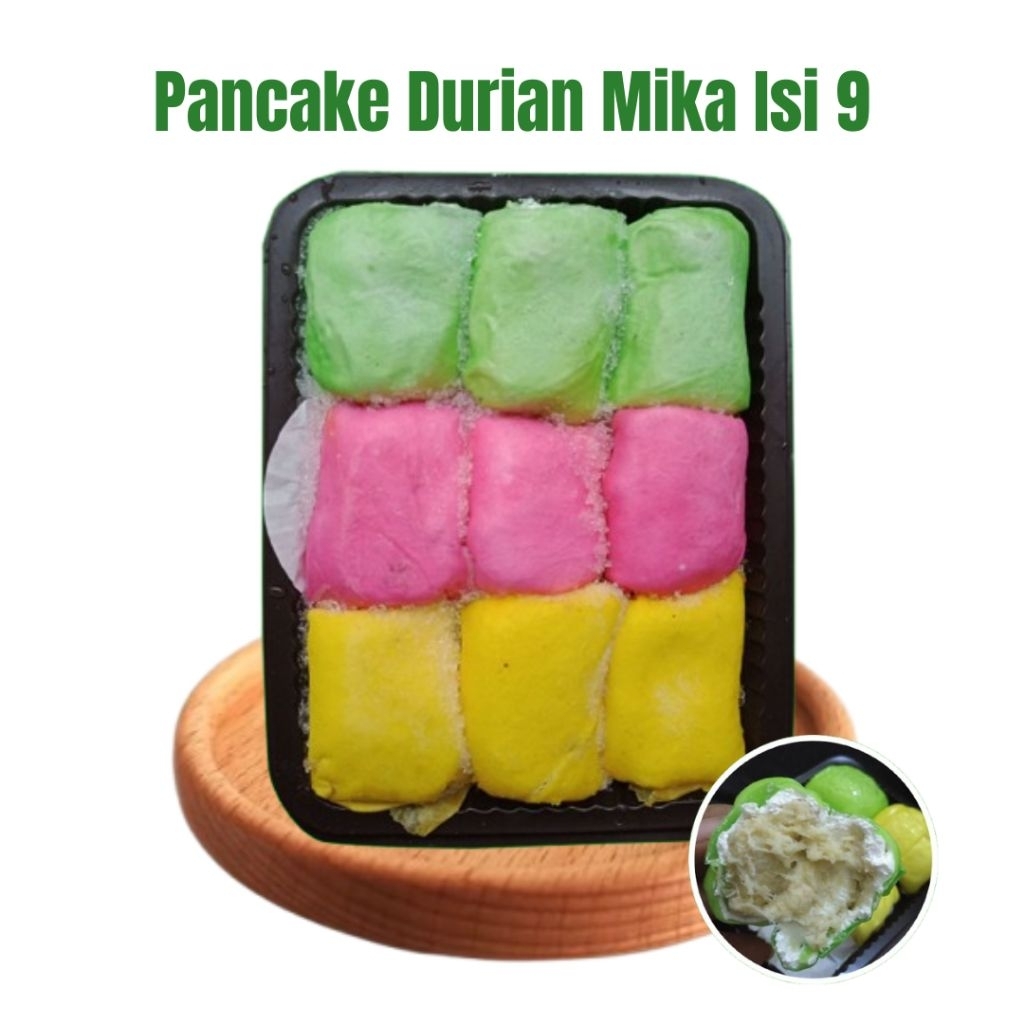 

Pancake durian mika isi 9