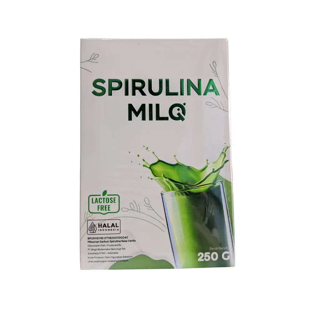 

SPIRULINA MILQ Minuman Serbuk Spirulina Rasa Vanila 250gr