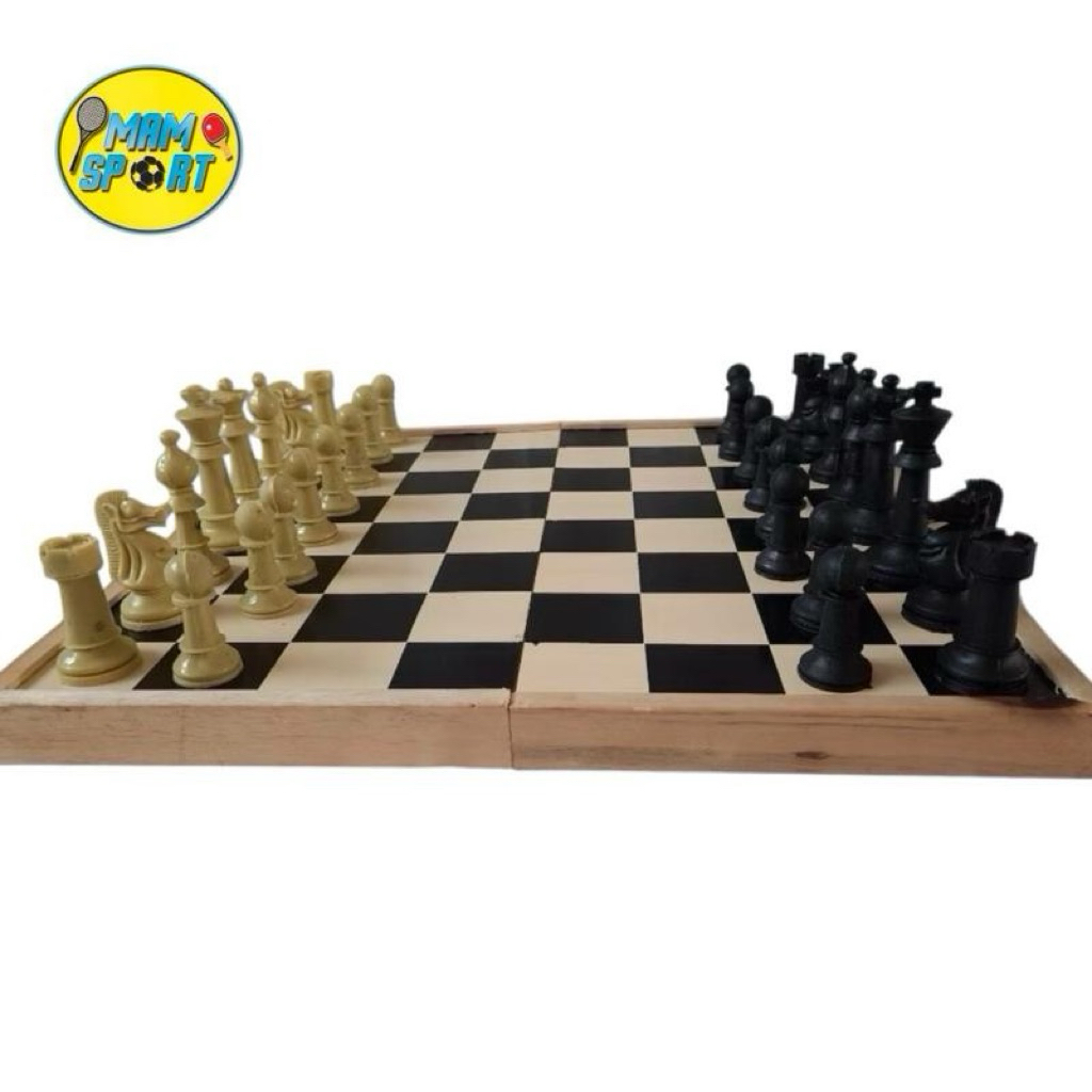 Permainan Papan Catur Bidak Plastik Lipat Ukuran Jumbo