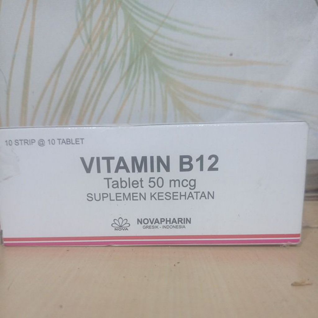 Vitamin B12 50 mcg 10 tablet | suplemen vitamin B12