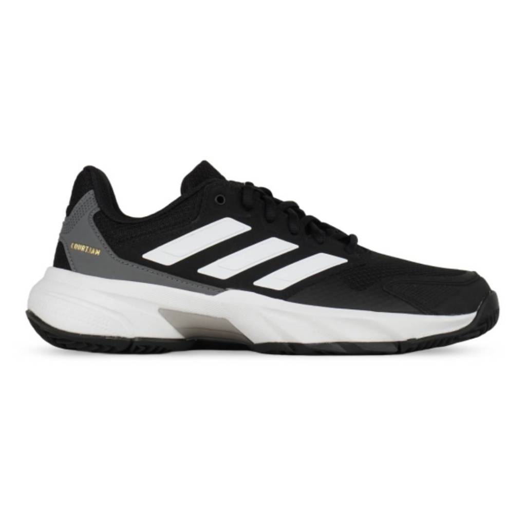 Adidas Courtjam Control 3 Black White ORIGINAL RESMI Tennis Shoes Sepatu Tenis Pria IF0458