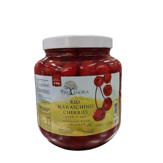 

Frutaneira Red Maraschino Cherries With Stem 2Kg
