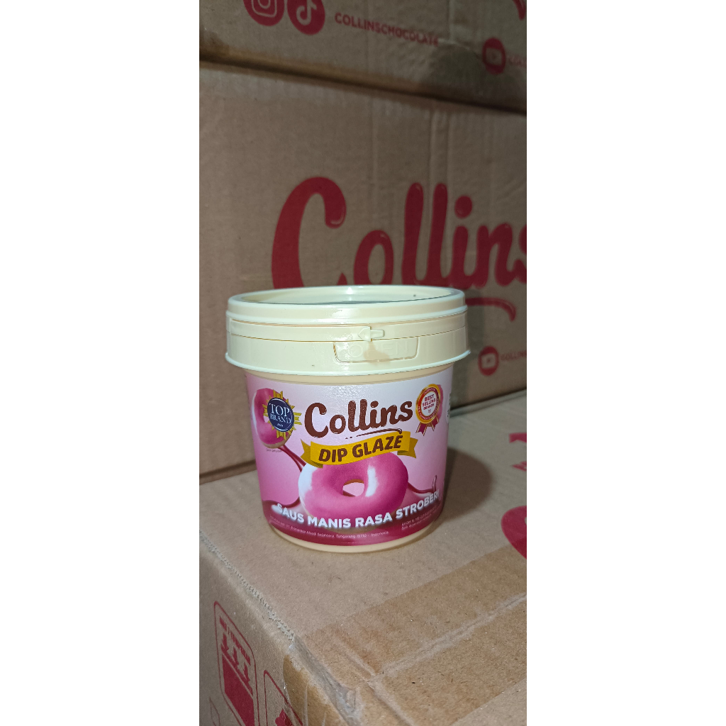 

Collins Dip Glaze 300gram Strawberry