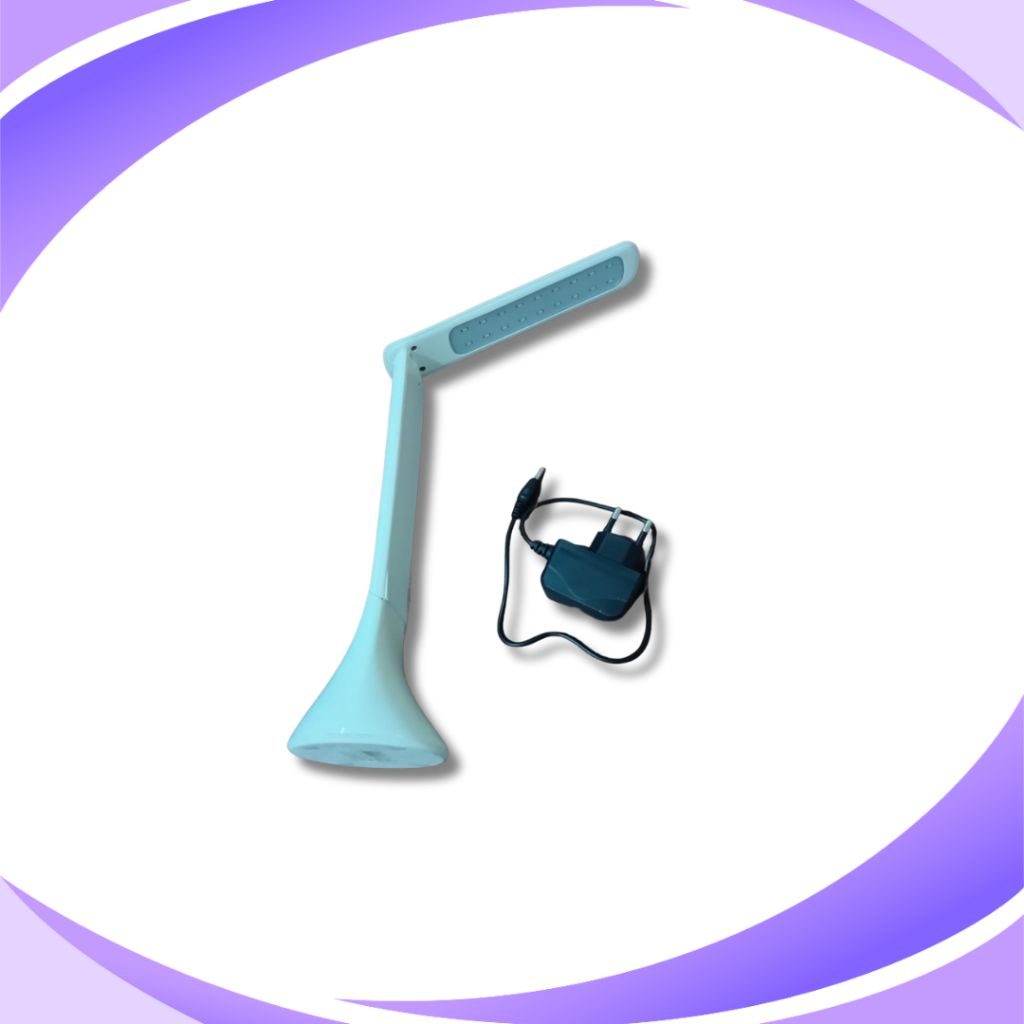 Lampu Meja LED Belajar + Adapter Charger