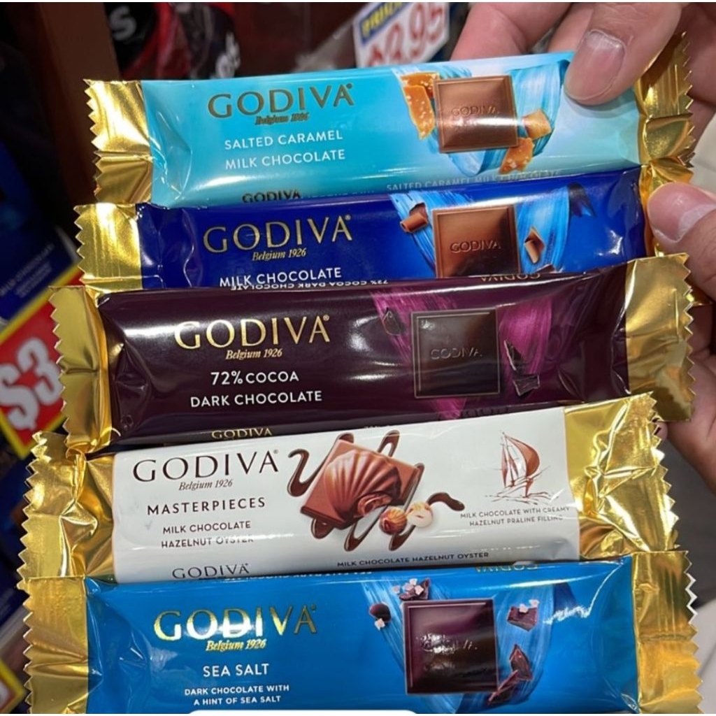 

GODIVA CHOCOLATE ORIGINAL SINGAPORE ONLY ISI 5 PER PACK