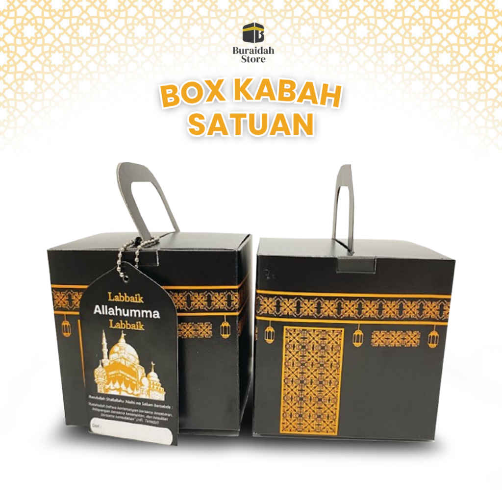 

Dus Box Kabah Satuan Kemasan Souvenir Oleh Oleh Haji Umroh Free Hangtag Premium