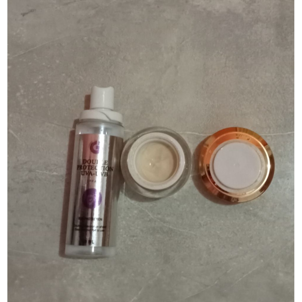 PRELOVED Night Cream Gold Dan Sunscreen Glafidsya GLAFIDSYA - Night Cream Gold | Cream Malam | Skinc