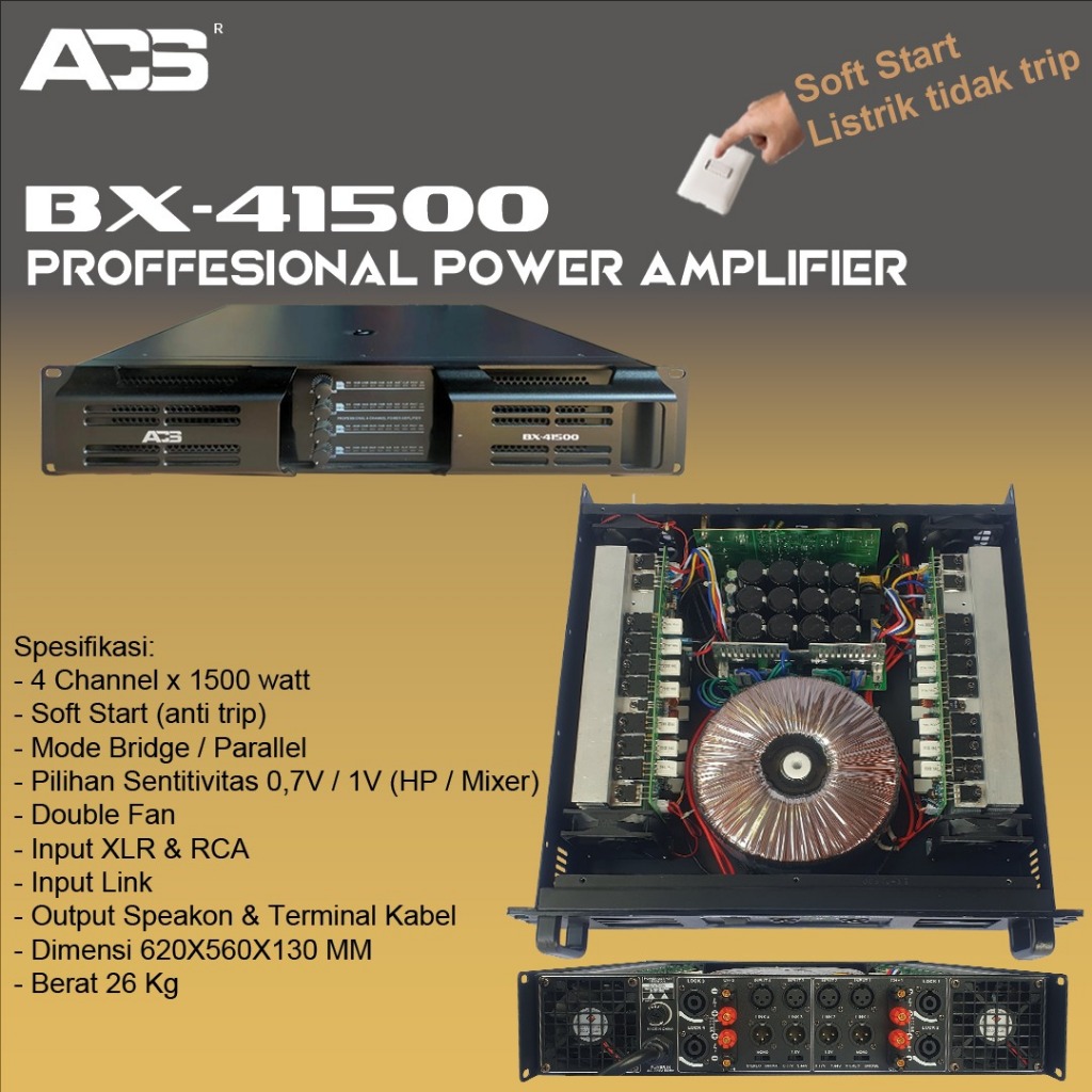 POWER AMPLI ACS BX41500 / BX 41500 / BX-41500