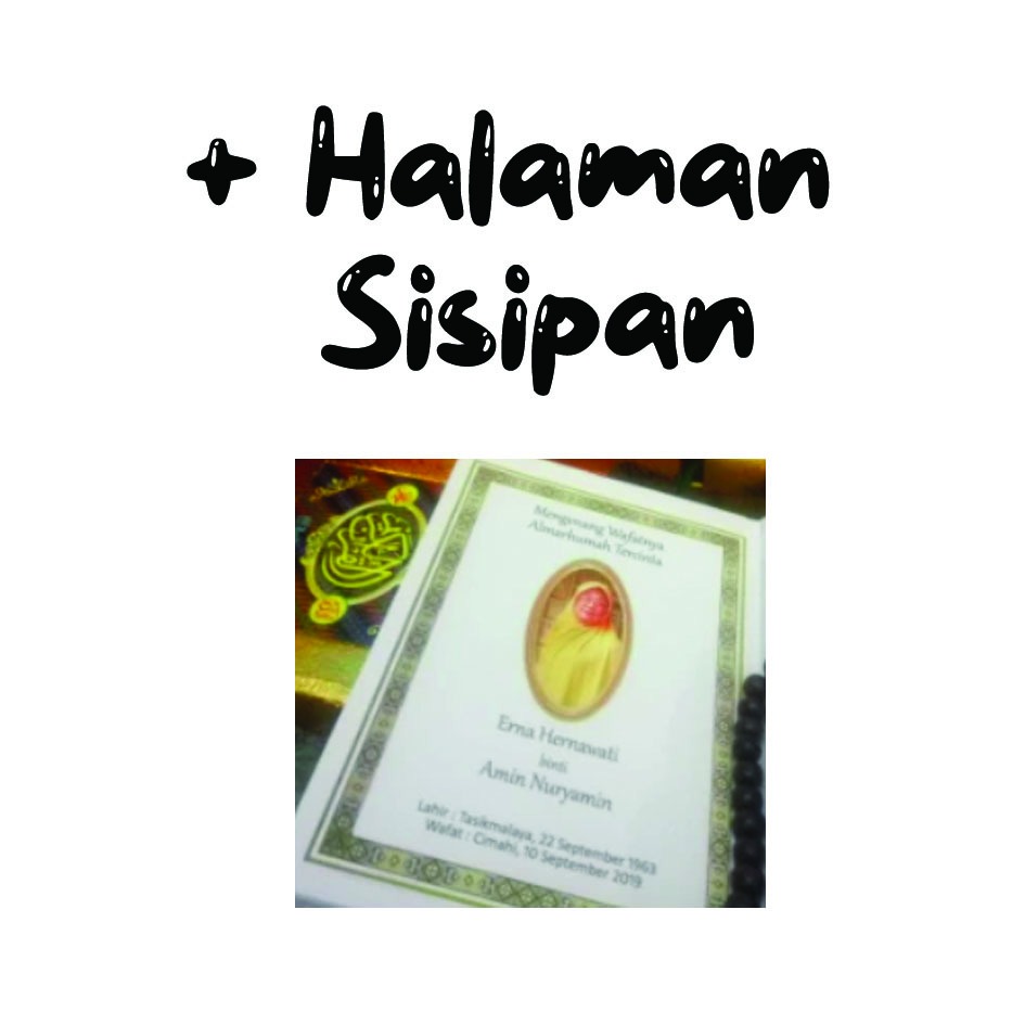 

Halaman Sisipan untuk Al Quran ukuran A7, A6, A5, Iqro