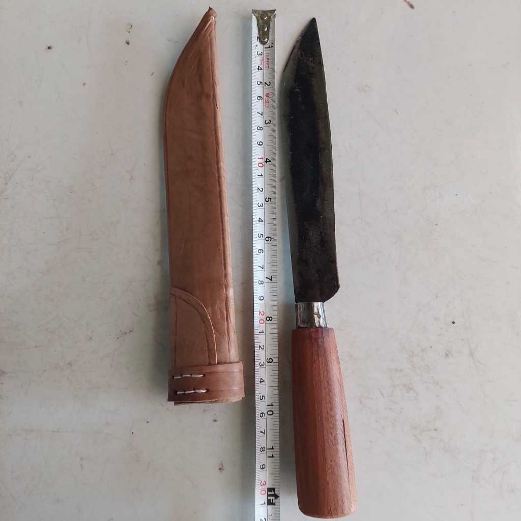 Pisau Sayat Kulit Hewan Kurban Pisau Bahan Baja Premium & Sarung Pisau Bahan Kulit Gratis